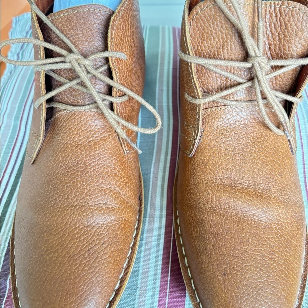 Red Tape Desert Boots In Brown Leather - Picture 5 of 11